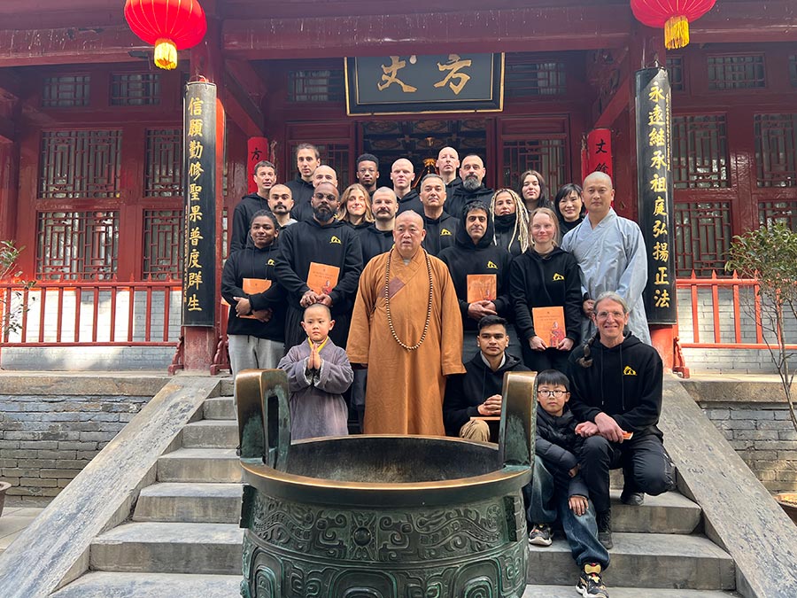 Return to the Shaolin Temple for pilgrimage Master Wei bring 20 of our students from 13 countries for a Shaolin Tour